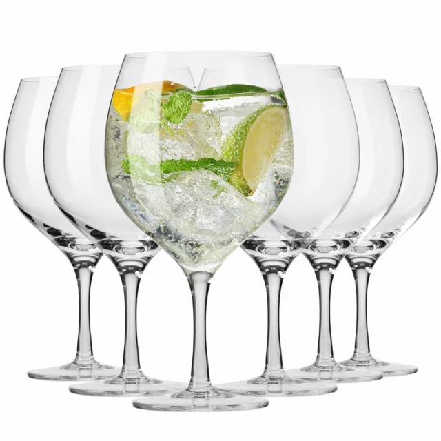 Krosno Harmony Copas para Cóctel Gin Agua | 6 pcs | 700 ml | Lavavajillas