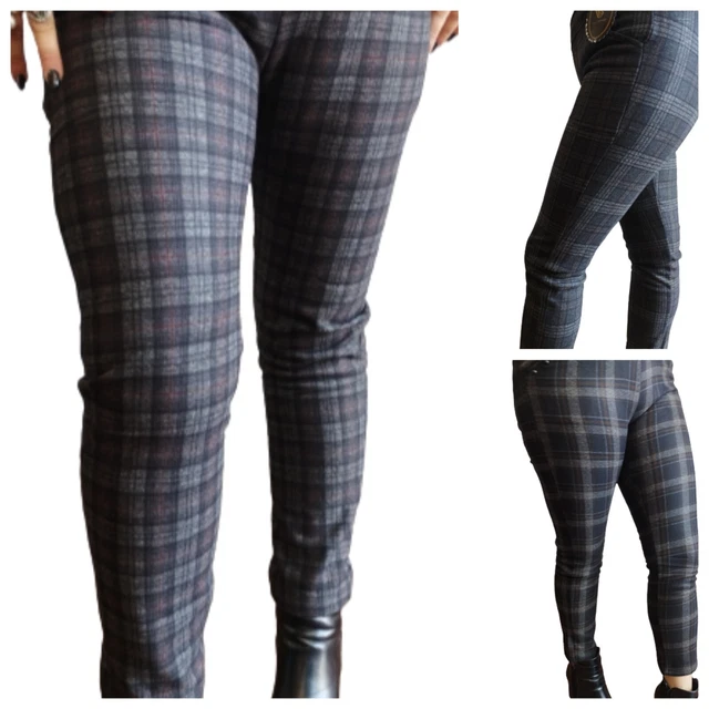 leggings donna LEGGINS pantaloni felpati invernali termici  ADERENTI VITA ALTA