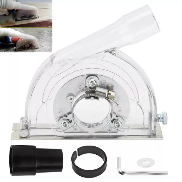 Dust Extractor Cutting Guard Angle Grinder Dust Suction Shroud Hood Cover Kit