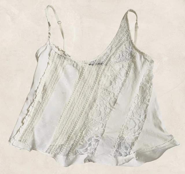 Top à Bretelles Satin Et Dentelle Noir Marithé Et François Girbaud Taille 40 - Occasion Très Bon état