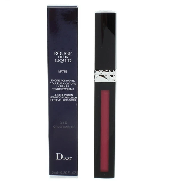 Rossetto Liquido Rosa Dior Rosso Macchia Labbra 272 Schiaccia Opaco Estrema Lunga Usura