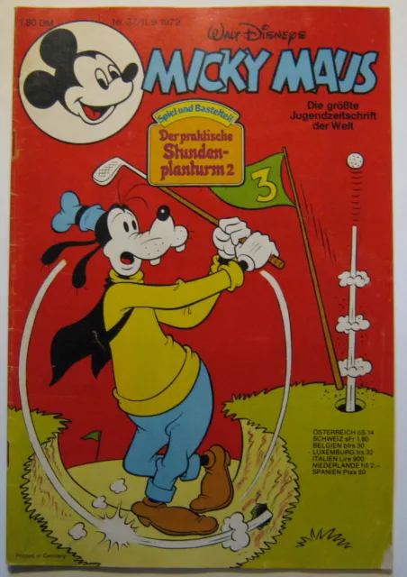 Micky Maus Heft Kult Comic Extra Beilage  37 1979
