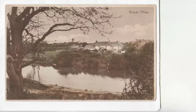 Vintage Postcard - Bryndu Village , Nr Rhosneigr , Anglesey , North Wales .