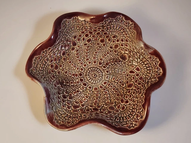 Trinket/ Jewelry Dish- Art Pottery- Signed Callhoon