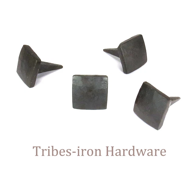 32 Handmade Square Head Iron Nails Forged Rustic Hardware Clavos Door Decor Stud