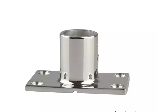 Boat Hand Rail Fitting 90 Degree 1" Rectangular Base-Marine Stainless Steel