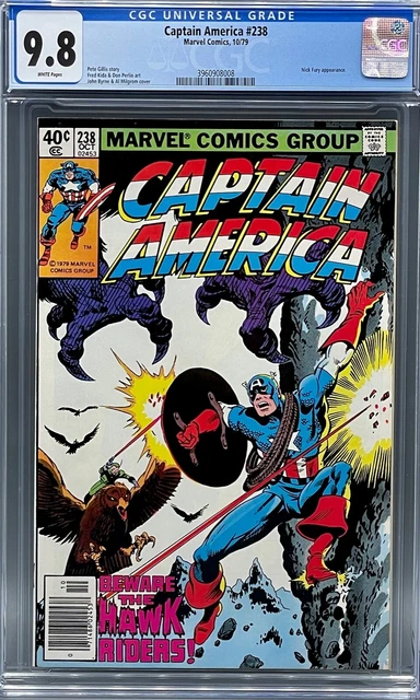Captain America 238 CGC 9.8 NEWSSTAND!! Highest Graded!! Nick Fury Appearance