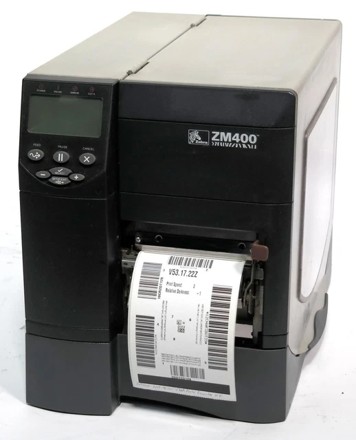 ZEBRA ZM40020014600T THERMAL Barcode Label Printer WiFi Peel Rewind