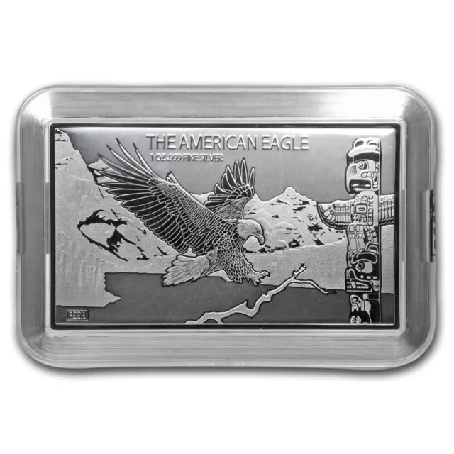 THE AMERICAN EAGLE 30th Anniversary 1 Oz 3D Silver Coin Lingot 1$ Fidji 2019