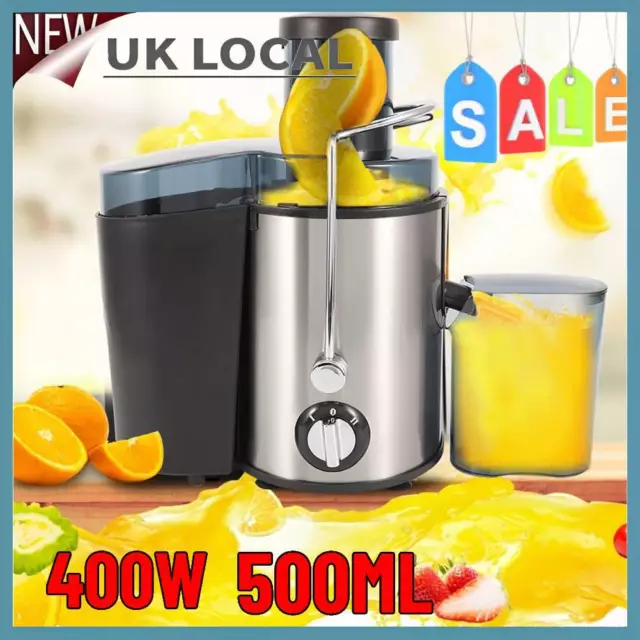 Professional Juicer Maker Machine Fruit Veg Centrifugal Juice Extractor 500ML UK