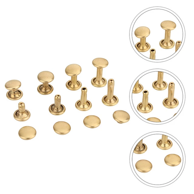 40 Sets Goujons De Réparation D'artisanat Du Cuir Rivet Punk