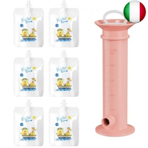 7 pezzi Impostare la custodia per alimenti per bambini, maker riutilizzabili a