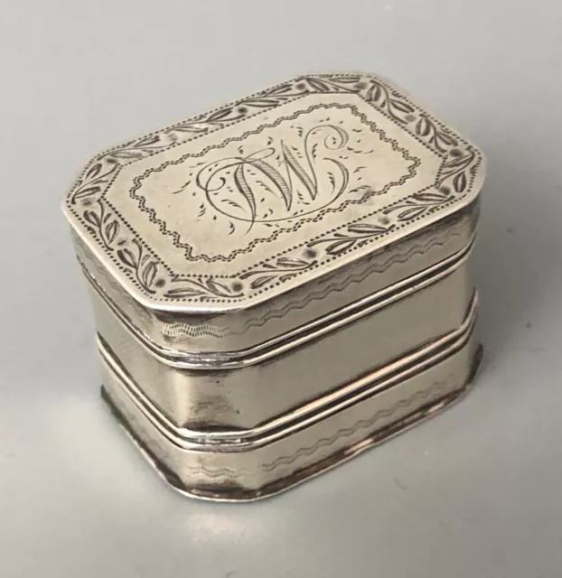 George III Solid Silver Nutmeg Grater Joseph Willmore Birmingham 1806 BFZX
