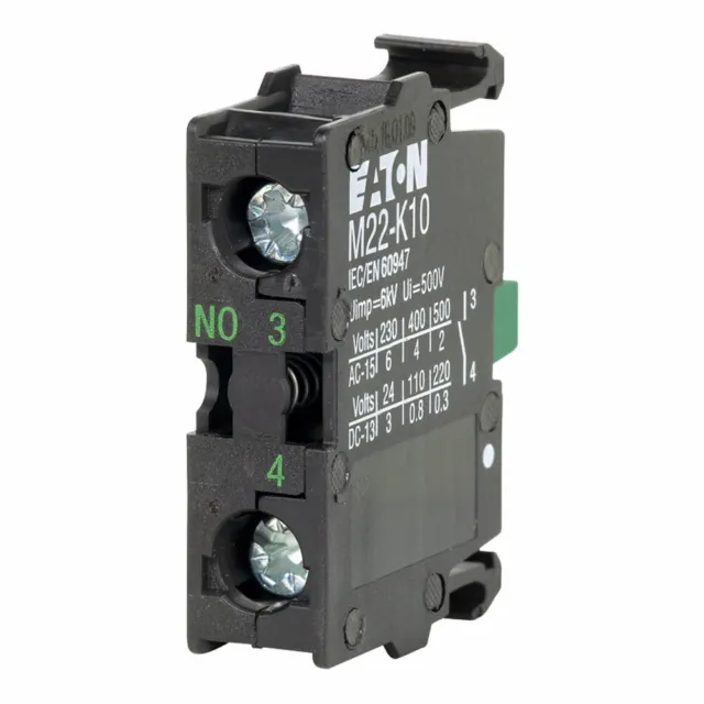 1 PCS EATON M22-K10 Moeller Contact Block 22mm Diameter 1NO Contact ✦KD