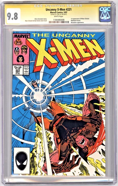 1987 Uncanny X-Men #221 CGC 9.8 SS 🔥 Signed by Stan Lee 🔥 Key Wolverine Cover