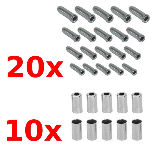 MOLERRI 100pcs Embout Gaines Fixation Cable Frein Vitesse 5mm