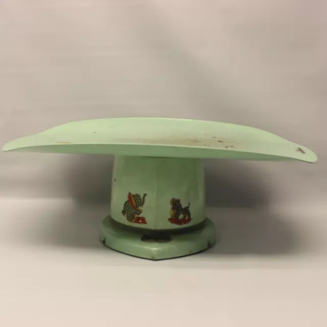 Vintage Counselor Brearley Company Sage Green Baby Scale