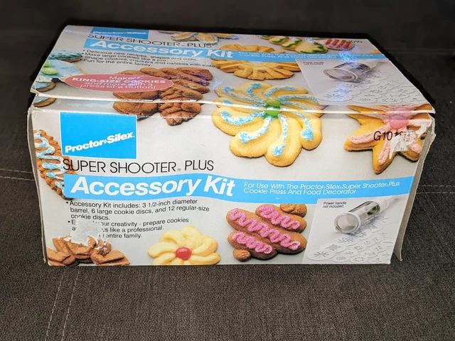 NUEVO Kit de Accesorios Proctor Silex Super Shooter Plus #G1010 Galletas Tamaño King