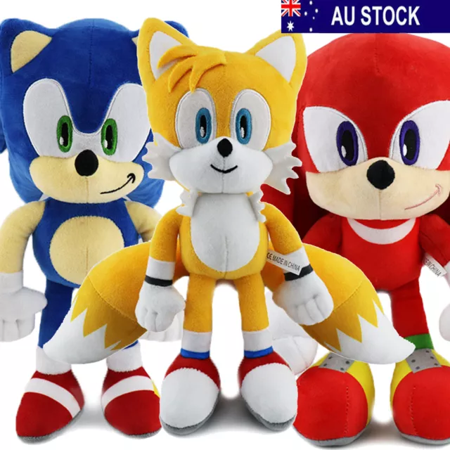 Sonic the Hedgehog 7 Inch Sonic, Shadow, Knuckles and Tails Stuffed Plush  Toy Set of 4 