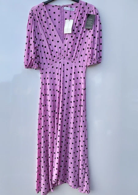 floral print silk midi dress Marchesa Notte Floral Printed Mikado Midi Dress