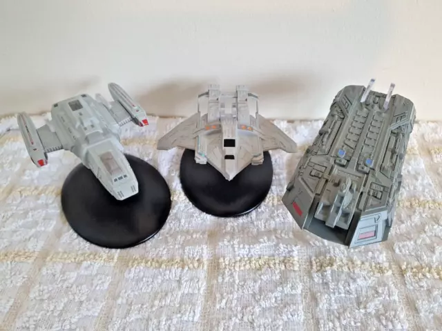 Lot Of Federation Eaglemoss Star Trek.holo /Attack Fighter/ Raven,Ships, Boxed.