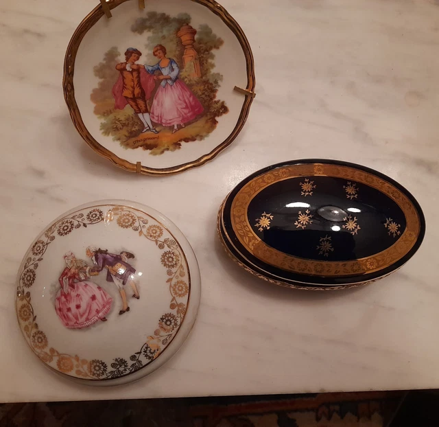 Bonbonnière en porcelaine de Limoges - France