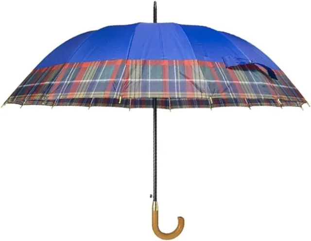 Ombrello Pioggia Grande Lungo Antivento Automatico Fantasie Stecca Flessibile