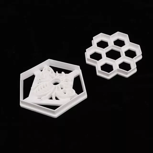 Wabe Cookie Cutter Insect HoneyBee Pattern Fondant Biscuit Embosser Mold