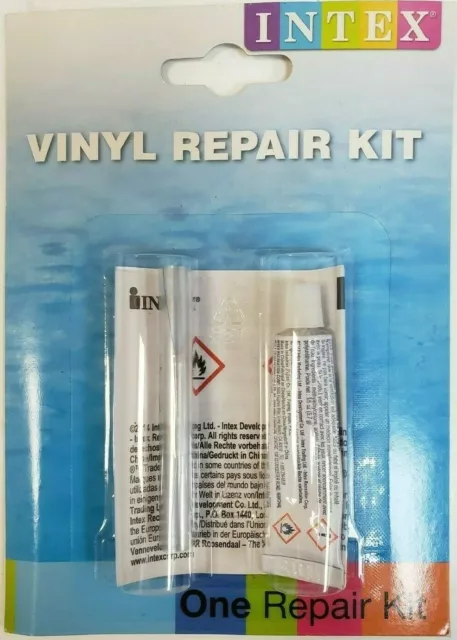 Intex Vinyl Repair Kit 1 pk Glue Cement Patch for Inflatables Pools Wet Set