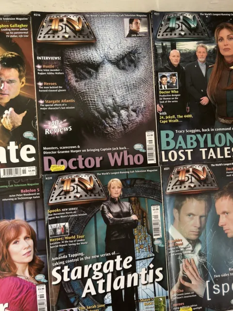 TV Zone Magazines Bundle/Job Lot  x16 2007 & 2008  Stargate Doctor Who Sci-Fi 3