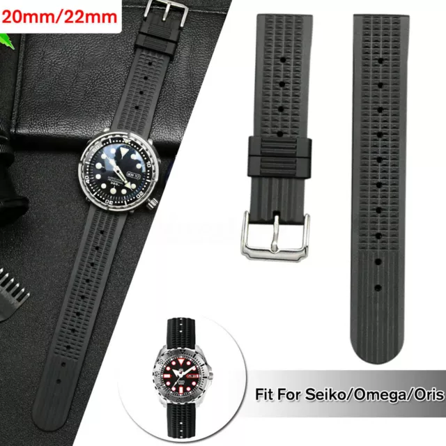 Bracelet de montre en caoutchouc silicone pour hommes Mode