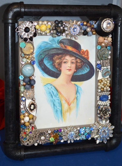 Jewelry Decorated Picture  Frame Industrial Style Contemporary Modern 5X7 Photo