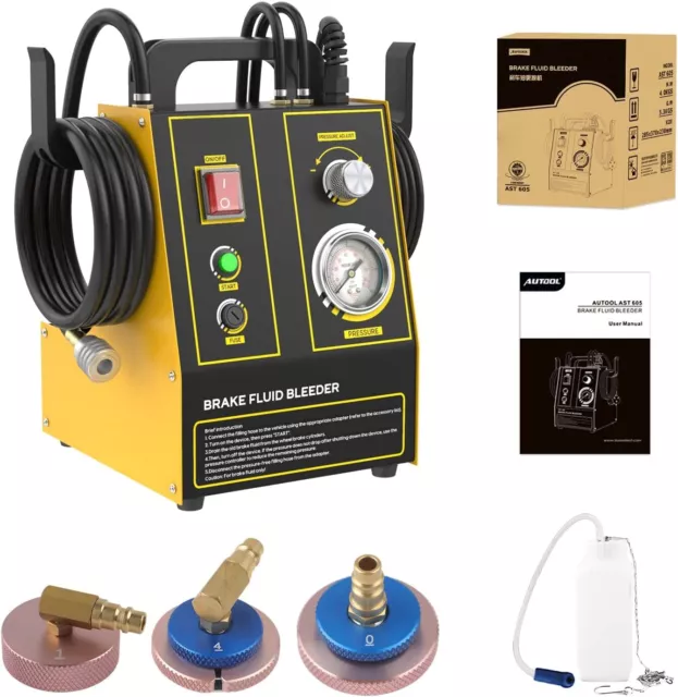 Car Electric Brake Bleeding Machine Vacuum Pump Pressure Brake Fluid Bleeder