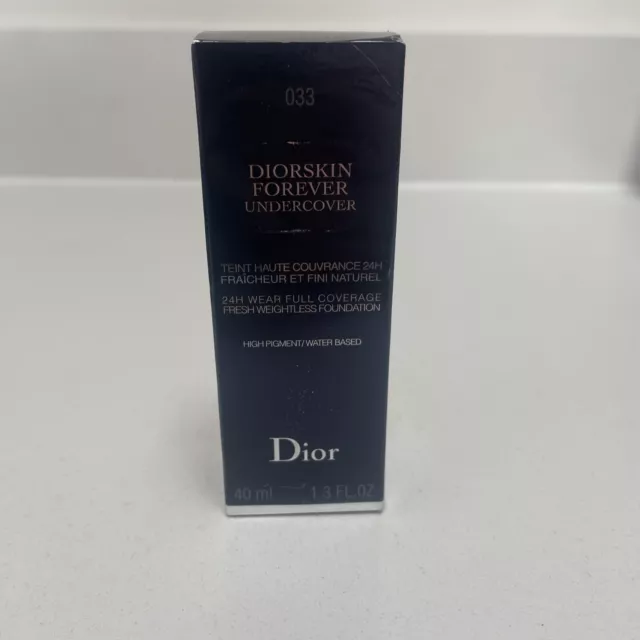 Dior Diorskin FOREVER Undercover Foundation 033 Apricot Beige - 40ml DAMAGED BOX