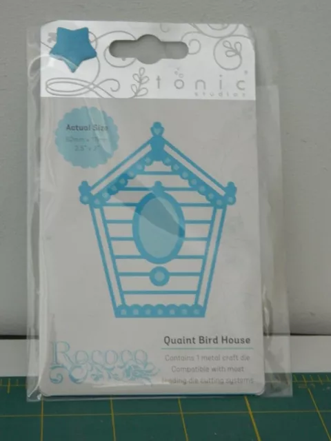 NEW Tonic Studios Rococo Petite Card Making Quaint Bird House Metal Die 1292e