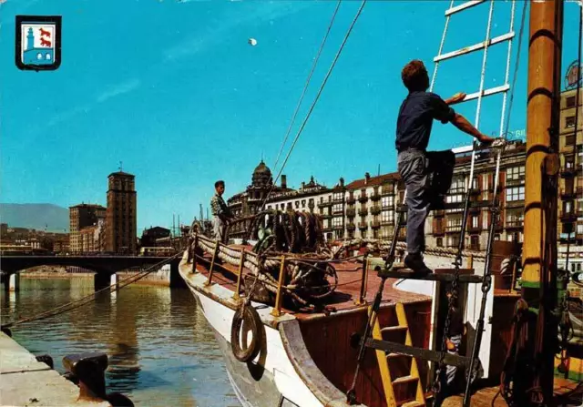 Postal Vizcaya. Bilbao. Vista de la Ría y Puente de la Victoria No. 20