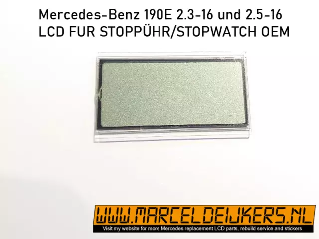 MERCEDES W201 190 2.3 16V 2.5-16v STOPPUHR DIGITALUHR LCD REPARATUR DISPLAY
