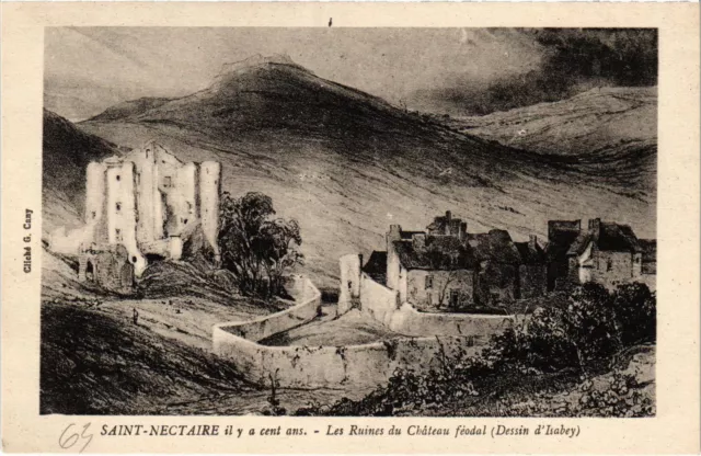 CPA Saint-Nectaire Les Ruines du Chateau feodal FRANCE (1303533)