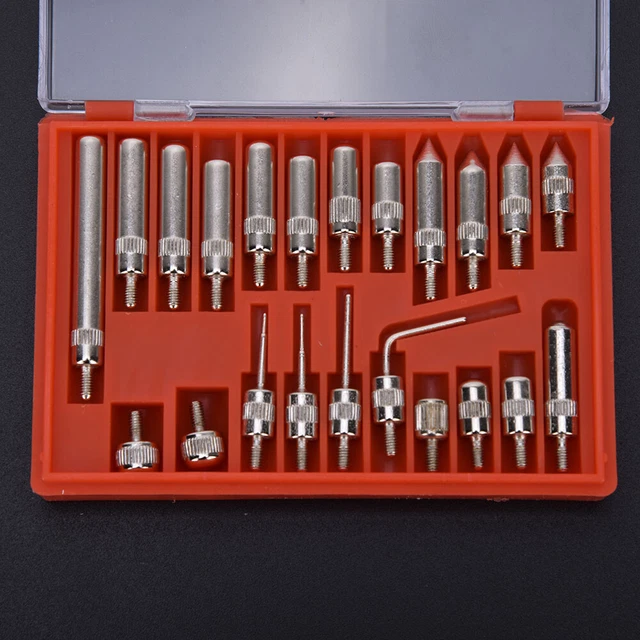 22Pcs Pointed Tip Dial Gauge Indicator Replacement Measuring Point Tip Set Kit