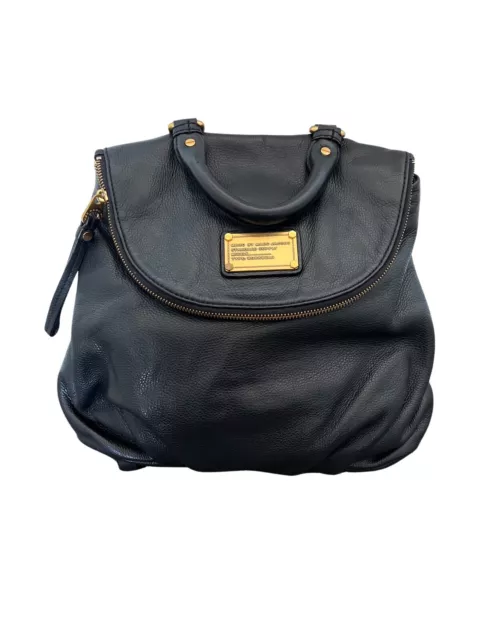 Marc Jacobs Classic Q Mariska Black Leather Convertible Backpack