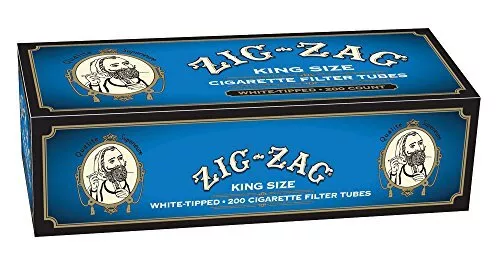 Zig Zag Light King Size Cigarette Tubes 200ct Per Box (5-Boxes)