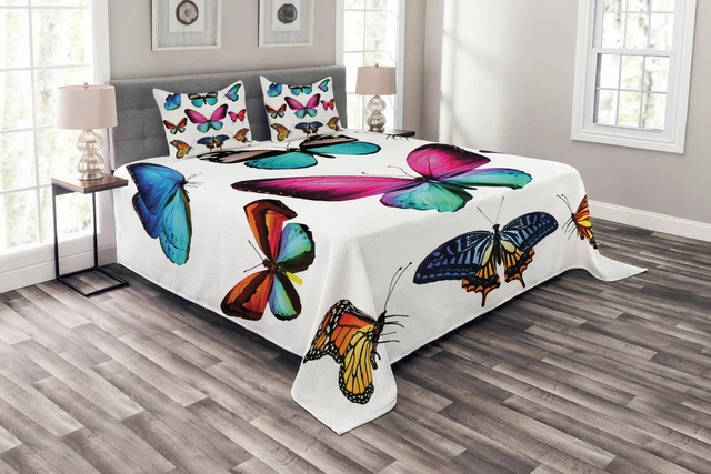 Papillon Couvre lit Ensemble Vibrant Papillons