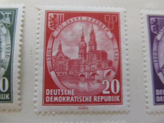 DDR Germany Democratic Republic 1956 20pf fine mh* stamp A11P8F215