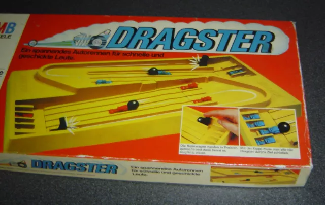 DRAGSTER von MB ©1976 Autorennspiel Katapultspiel Kinderspiel ab 7J VINTAGE Kult 3