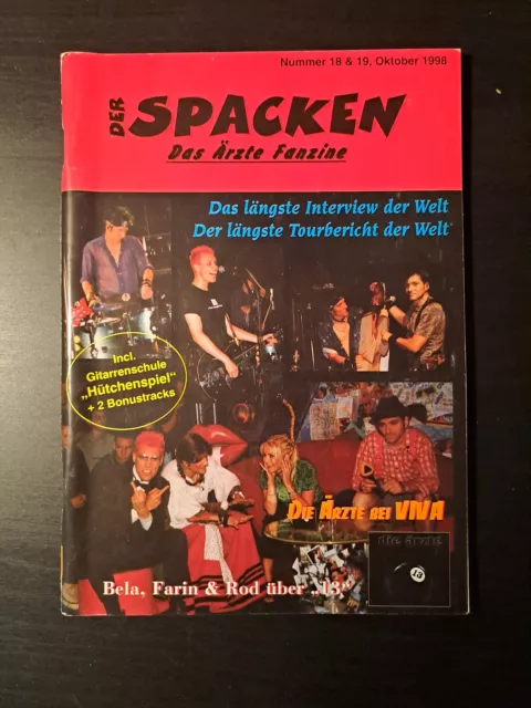 Die Ärzte-Fanzine - Der Spacken Nr. 18-19 Oktober 1998 RAR