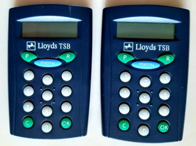 2x Lloyds TSB Card Readers Digipass 810 Models Batteries Flat So Untested Gd Con