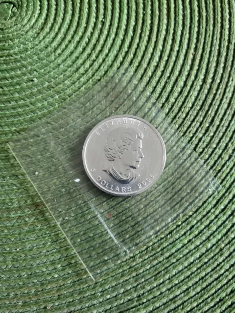 Maple Leaf 5 CAD 2006 1 onza plata sello ¡brillo original soldado!