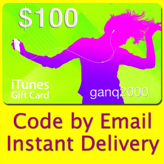 $100 APPLE US iTunes GIFT CARD voucher certificate FAST (USA iTunes Store)