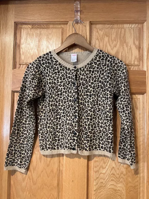 Gymboree Girls Size 7 Cheetah Print 🐆 Cardigan Sweater
