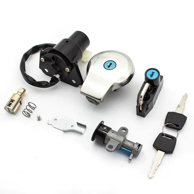 Ignition Switch Lock Fuel Gas Cap Key Set For Yamaha Virago XV125 XV250 XV535 3